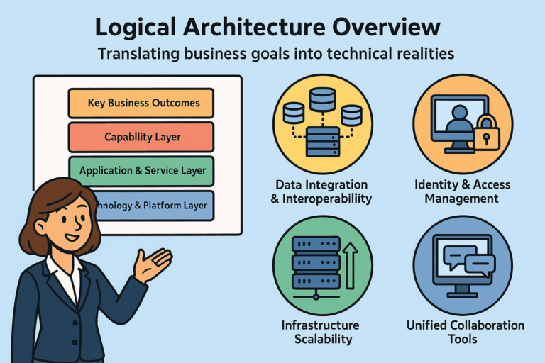 The Logical Architecture of our ABC Health Now Use Case